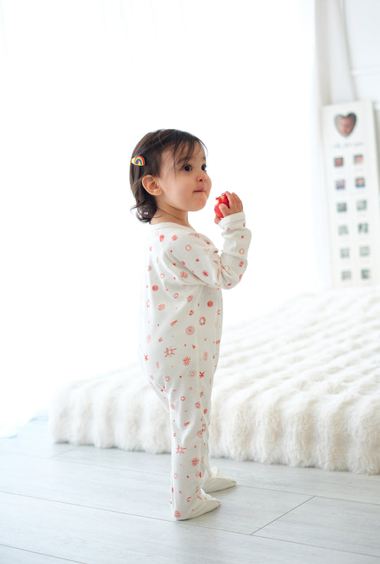 0.5 Tog Unisex Patikli Uyku Tulumu - Orange