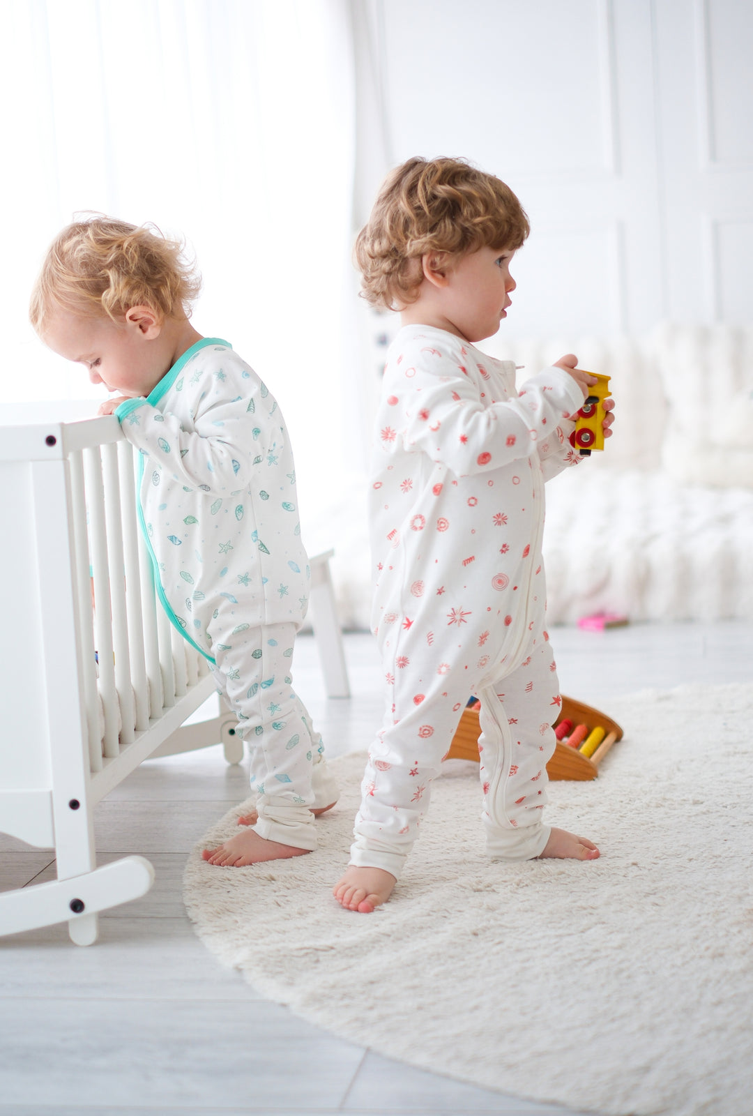 0.5 Tog Unisex Patikli Uyku Tulumu - Deniz Kabuğu
