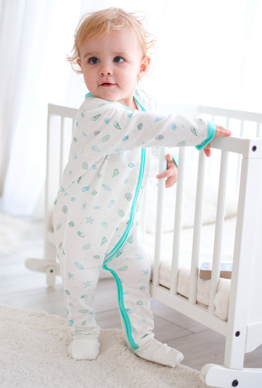 0.5 Tog Unisex Patikli Uyku Tulumu - Deniz Kabuğu