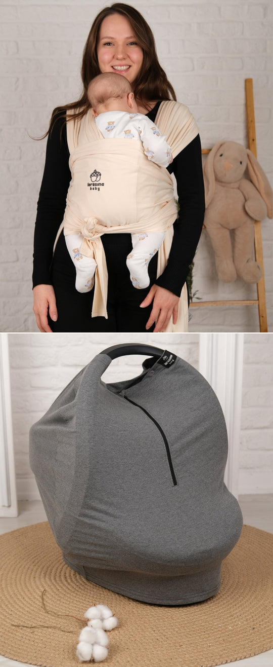 Sling - Emzirme,Puset Örtüsü Seti